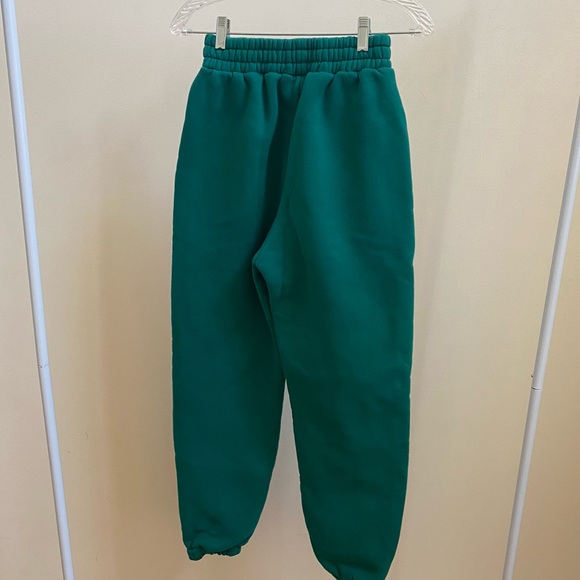 NWOT Comfrt signature jogger sweatpants teal hunter green Sz S - Picture 4 of 7